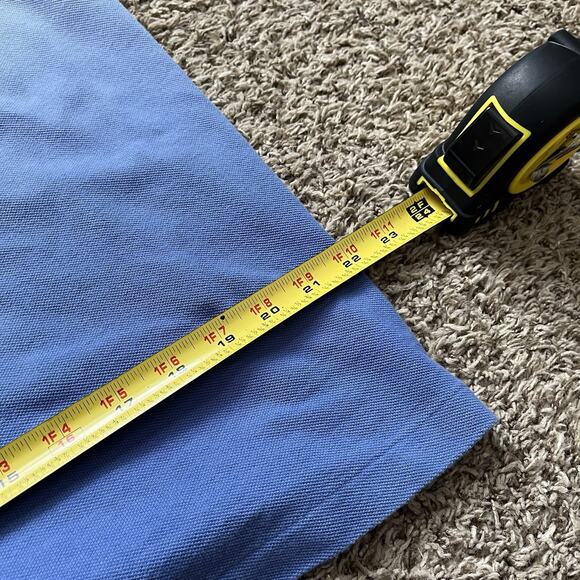 VTG Polo Ralph Lauren Polo Two Tone Shirt Mens XL Blue Classic Slim Fit. - Picture 5 of 7